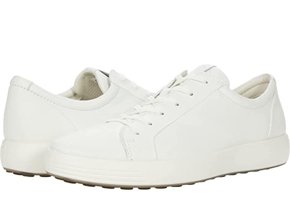 USED Ecco Men's Soft 7 City Sneaker,White,9-9.5